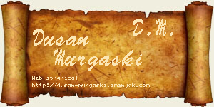 Dušan Murgaški vizit kartica
